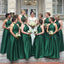 Simple Halter Green Cheap Long Bridesmaid Dresses Online, BD094